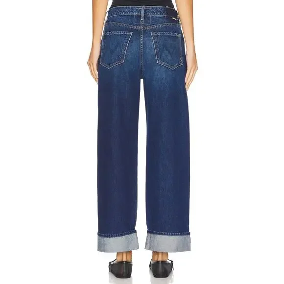 MOTHER Lil Spitfire Nerdy Cuff Jeans 26 Did You Bring Me Anything High Rise USA